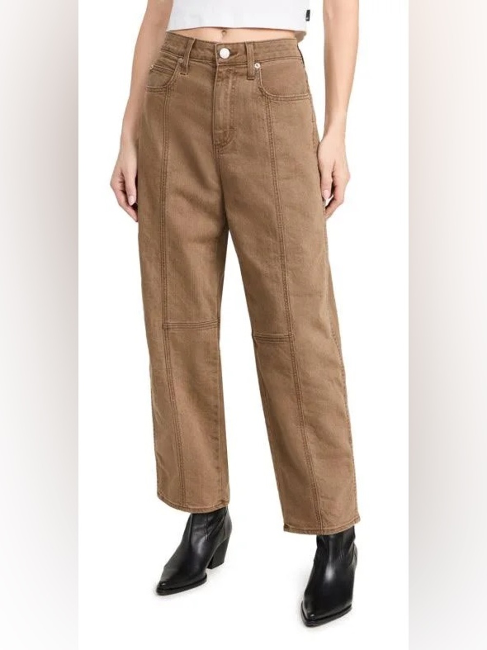 AMO Wilma High-Rise Tapered Barrel Jeans